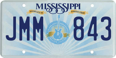 MS license plate JMM843