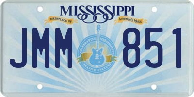 MS license plate JMM851