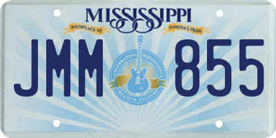 MS license plate JMM855