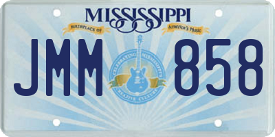 MS license plate JMM858