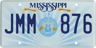 MS license plate JMM876