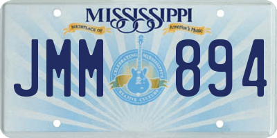MS license plate JMM894