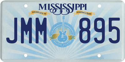 MS license plate JMM895