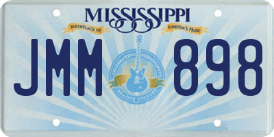 MS license plate JMM898