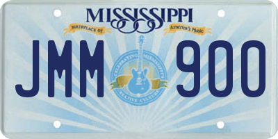 MS license plate JMM900