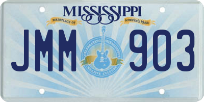MS license plate JMM903