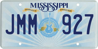 MS license plate JMM927