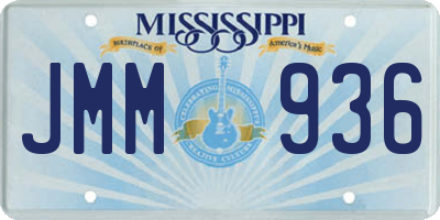 MS license plate JMM936