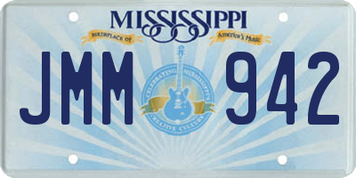 MS license plate JMM942