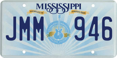 MS license plate JMM946