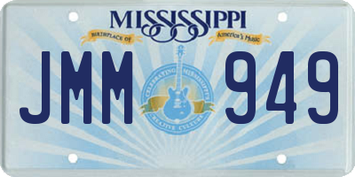 MS license plate JMM949