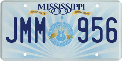 MS license plate JMM956