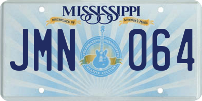 MS license plate JMN064