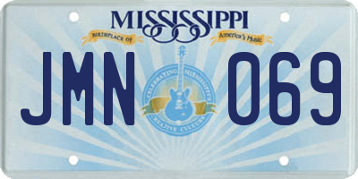 MS license plate JMN069