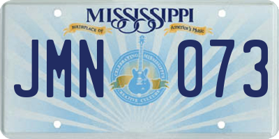 MS license plate JMN073