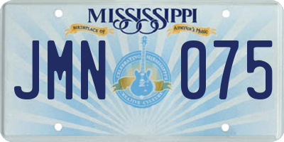 MS license plate JMN075