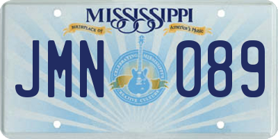 MS license plate JMN089