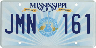 MS license plate JMN161