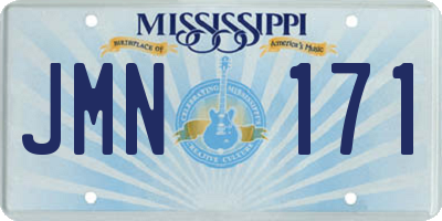 MS license plate JMN171