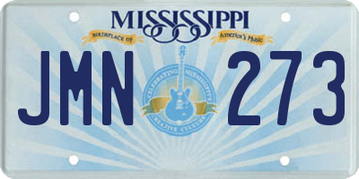 MS license plate JMN273