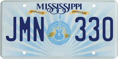 MS license plate JMN330