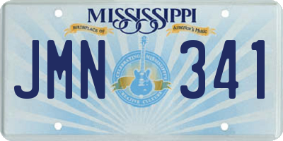 MS license plate JMN341