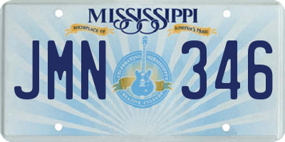 MS license plate JMN346