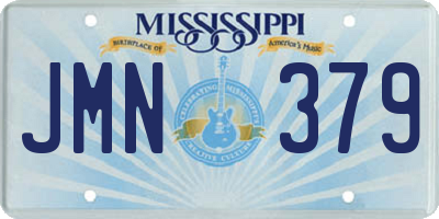 MS license plate JMN379