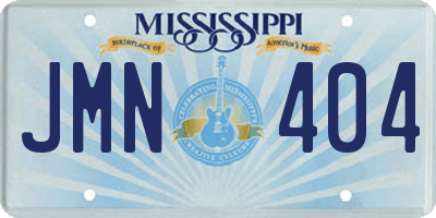 MS license plate JMN404