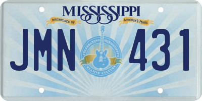 MS license plate JMN431
