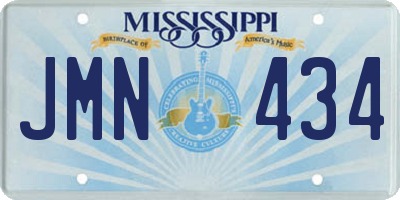 MS license plate JMN434