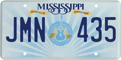 MS license plate JMN435