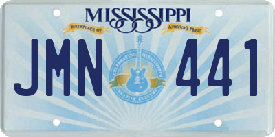 MS license plate JMN441