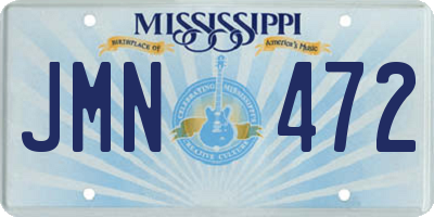 MS license plate JMN472