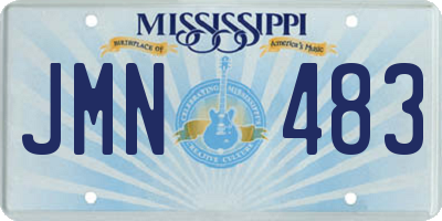 MS license plate JMN483