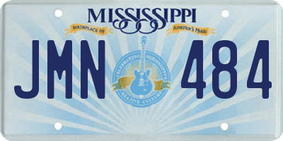 MS license plate JMN484