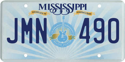 MS license plate JMN490