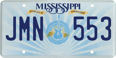 MS license plate JMN553