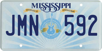 MS license plate JMN592