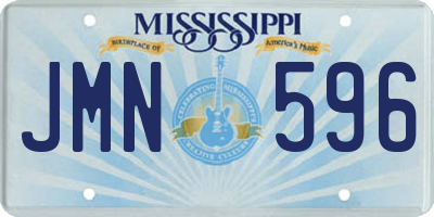 MS license plate JMN596