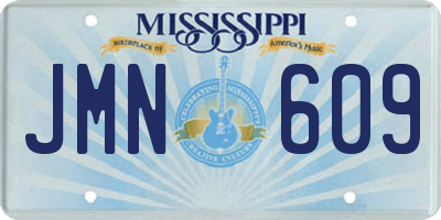 MS license plate JMN609