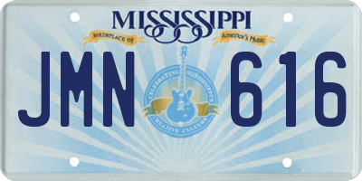 MS license plate JMN616