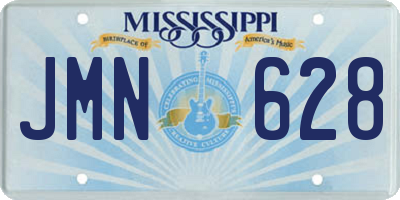 MS license plate JMN628