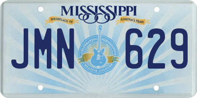 MS license plate JMN629