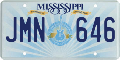 MS license plate JMN646
