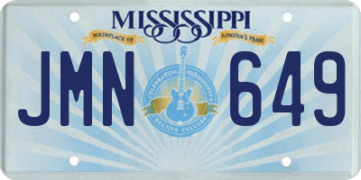 MS license plate JMN649