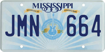 MS license plate JMN664