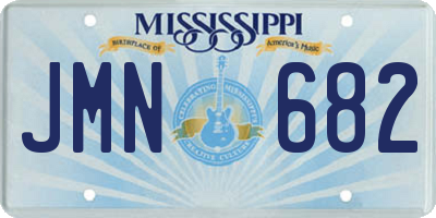 MS license plate JMN682