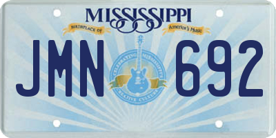 MS license plate JMN692