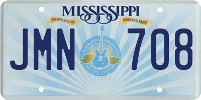 MS license plate JMN708